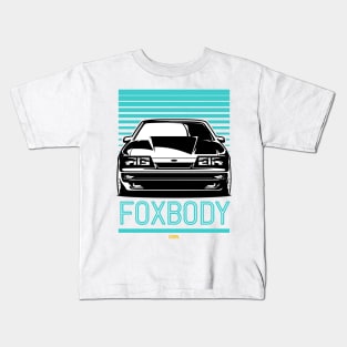 Foxbody 5.0 Ford Mustang 4 Eye Kids T-Shirt